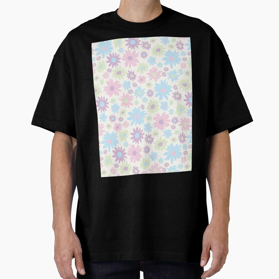 RETRO GROOVY AND FUN PASTEL FLOWERS by blomastudios