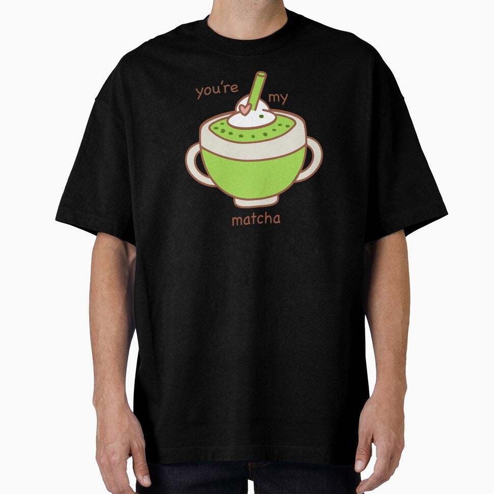 Kawaii Valentine Matcha Latte with Heart - Cute Green Tea Lover by ZodiacGradient