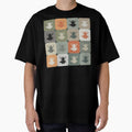 Frog Checker Pattern – Retro Earth Tones by wild.geranium.design