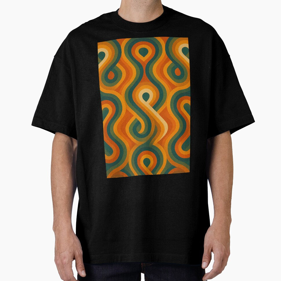 Retro 70s Wavy Loop Pattern by weirdfishes123