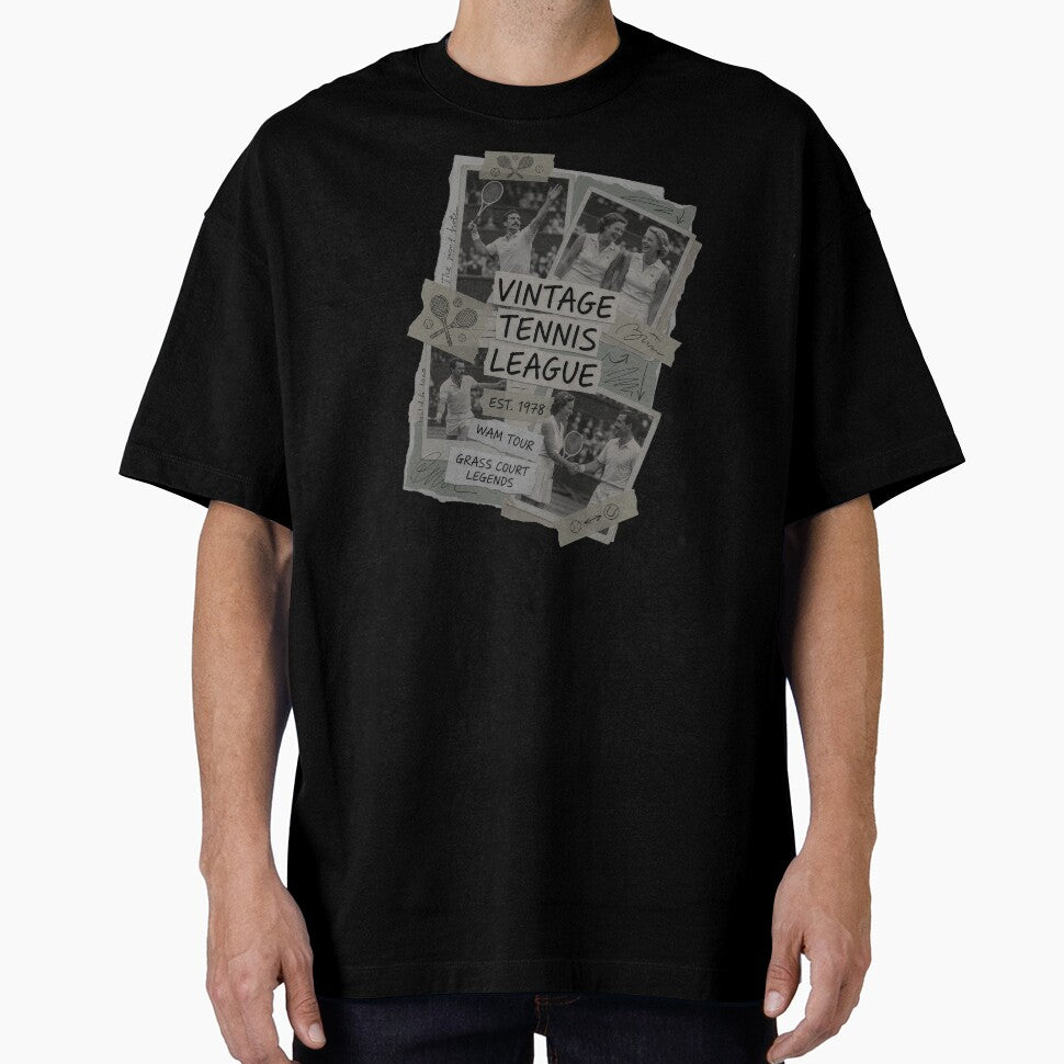 Vintage Tennis League Retro 1978 Collage by WAMTEES
