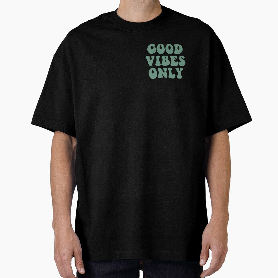 Good Vibes Only Green Typography by Viktoriia13