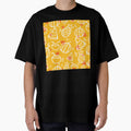 Orange Tropical Fruit Sketches Pattern by everything4eva