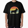 Retro Sunset Corgi Dad by Day design - black text by 29Bumblebee