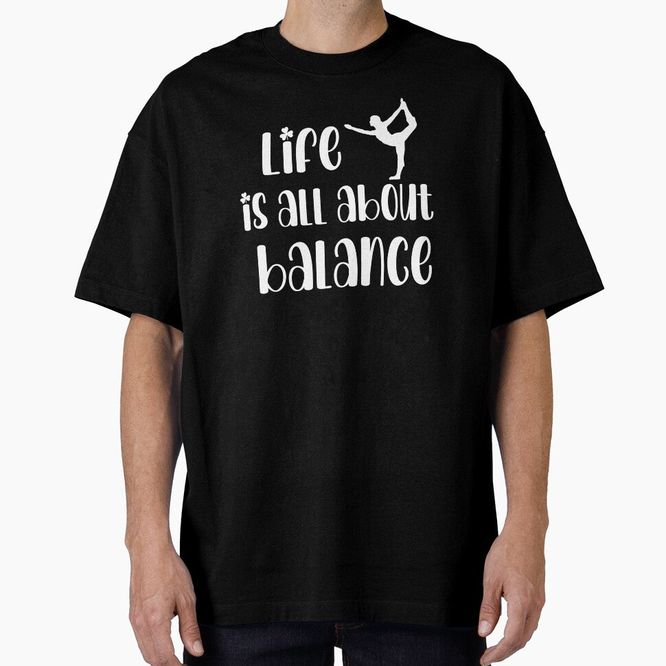 Life is all about balance - yoga pose by LeksDesign