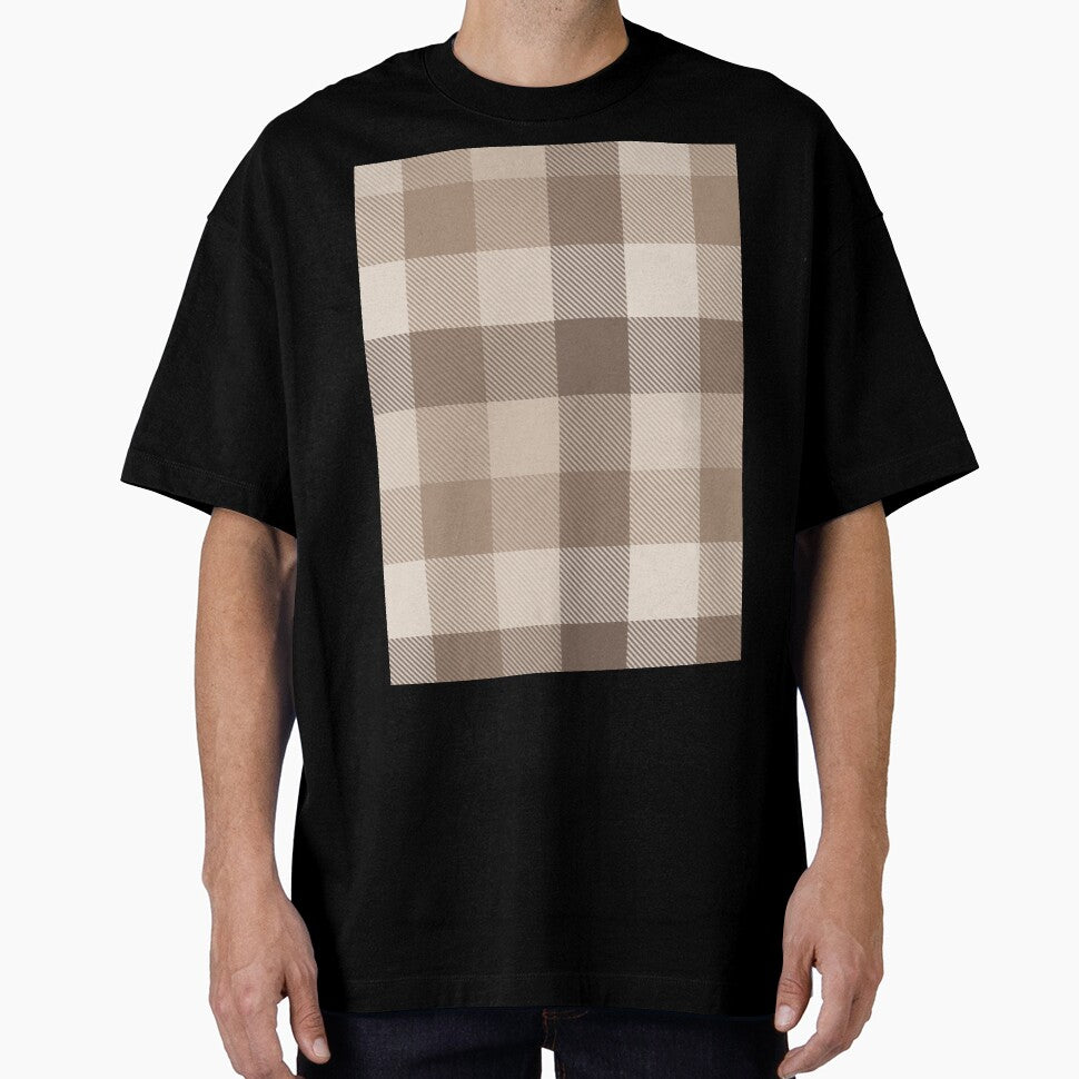Neutral Earthy Tone Gingham Plaid Design by PatternTitan