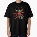 Viking Helmet with Ax & Red Sun | Elysium Echoes Icon 01 by Shift-Bloom