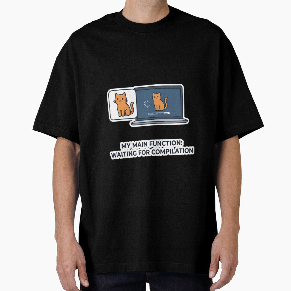 Funny Programmer Gift My Main Function Waiting For  Compilation Cat Developer Humor Shirt Coder Gift by Dev Mode