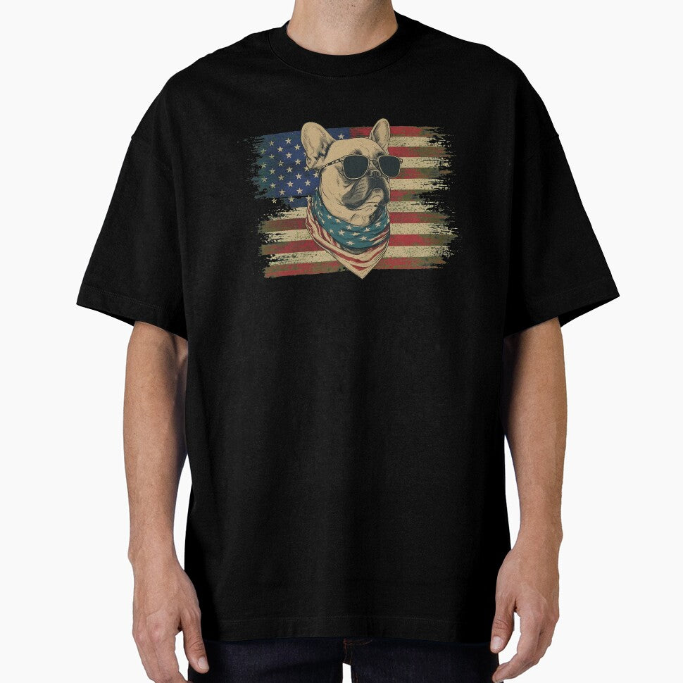 Frenchie Shades Stars Stripes Pup Graphic by SoyLamderma