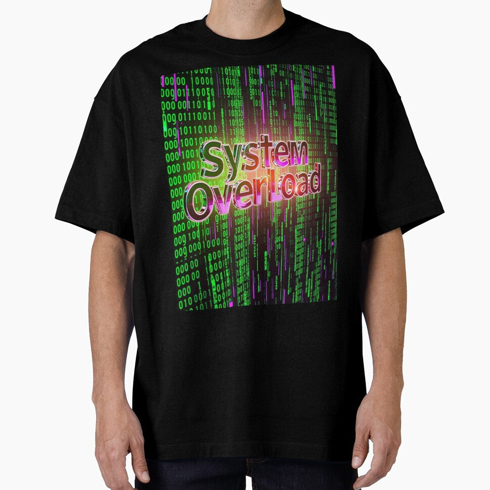 System Overload – Glitchcore Y2K Chrome Design by CMdigit