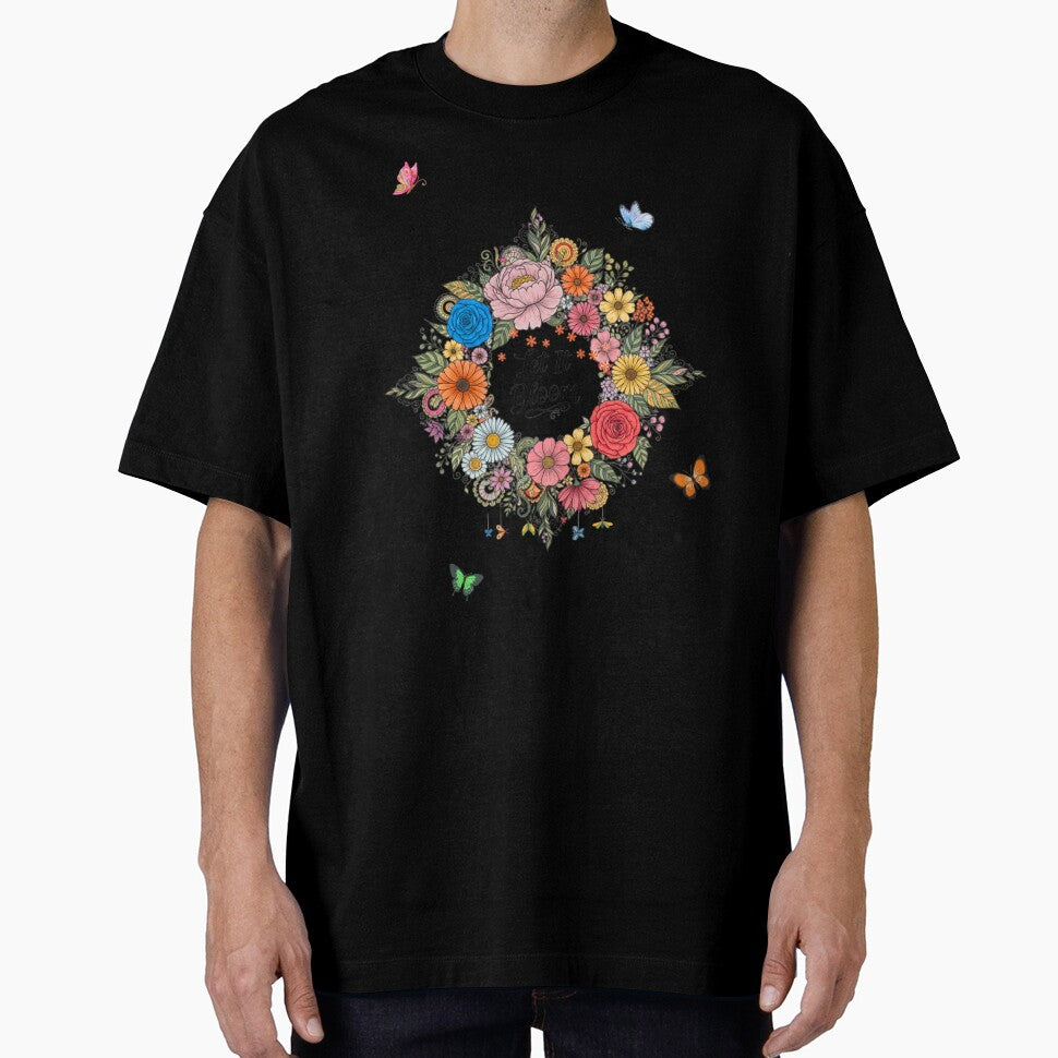 Let It Bloom – Floral Positive Vibes Design by hiraum