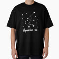 Aquarius Zodiac Star Constellation White Lines by LaGode
