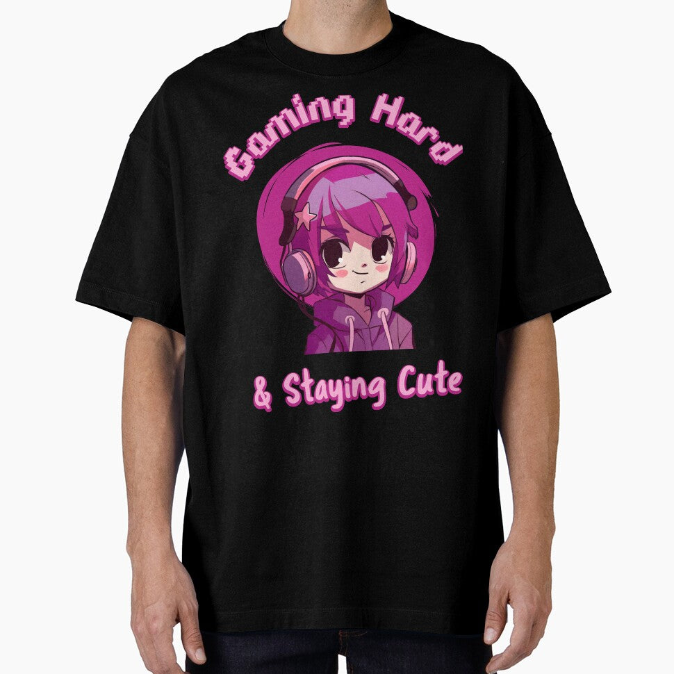 Gaming Hard & Staying Cute by SuperstyleTees