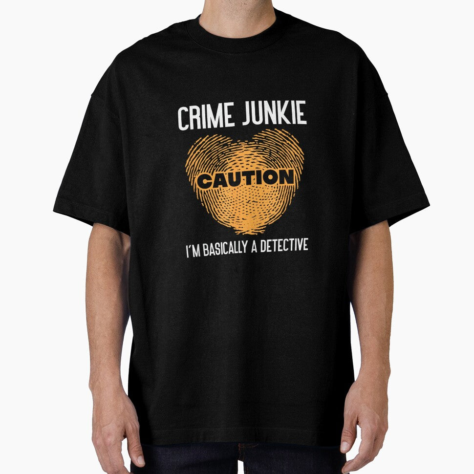 True Crime Murder Podcast Crime Mystery T-Shirt - Unisex-Adults - Black - Small - Short Sleeve - T-Shirt - True Crime Fan Podcast Junkie I'm Basically A Detective by MelanieIShelton