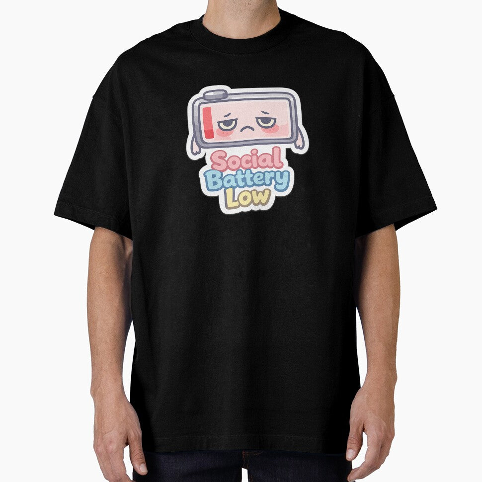 Relatable Social Battery Low Introvert Aesthetic Sticker by irfanshikh