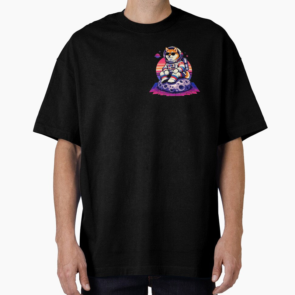 Retro Space Shiba Inu Astronaut by craftedd