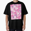 RETRO GROOVY AND FUN FLOWERS PINK by blomastudios