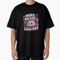 More Brain Less Rot Funny Programmer T-Shirt – Cute Kawaii Tech Humor Design for Coders, Gamers & Nerd Gift Buyers by GemBob Creations
