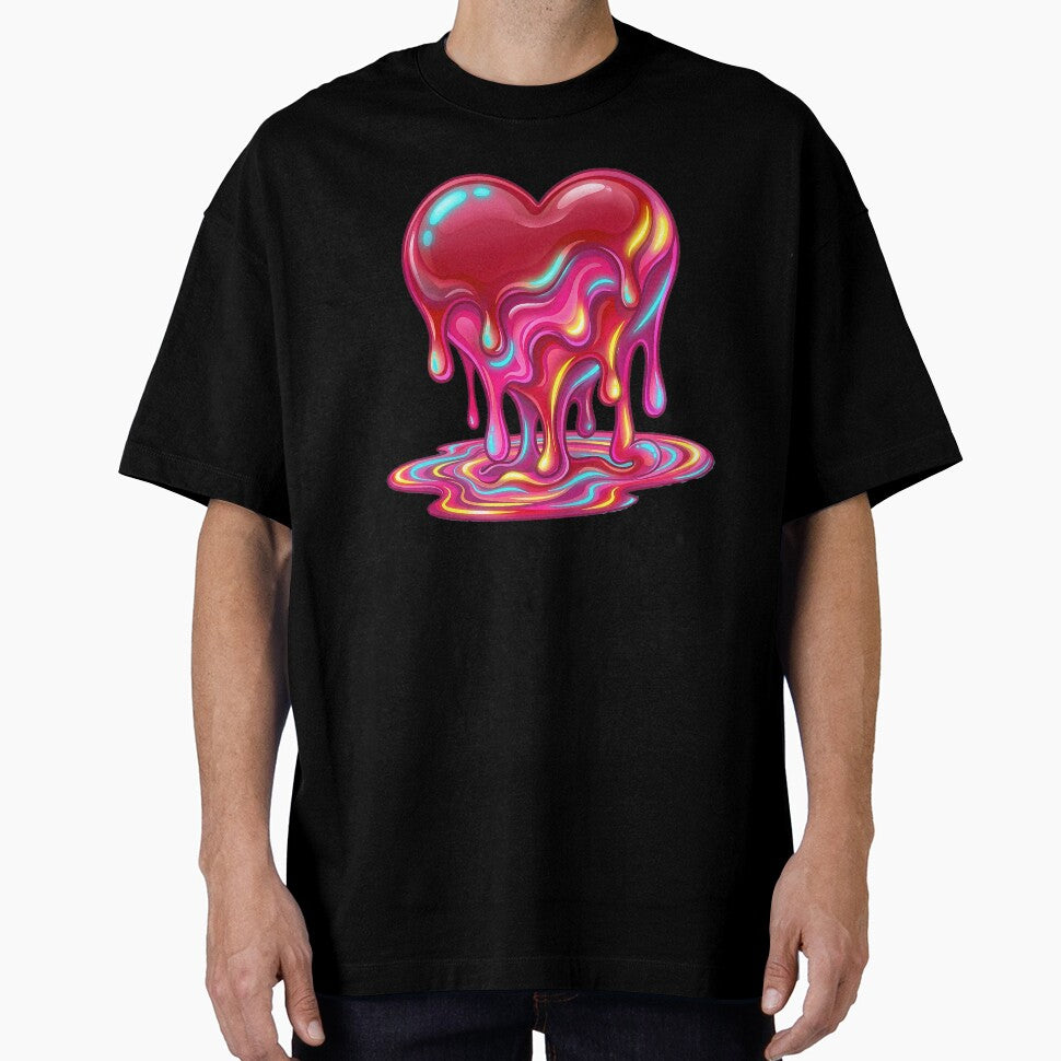 Melting Love Heart – Liquid Neon Romance 3 by RH Design Lab