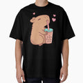 Cute Capybara Loves Boba Tea by EpochEchoes