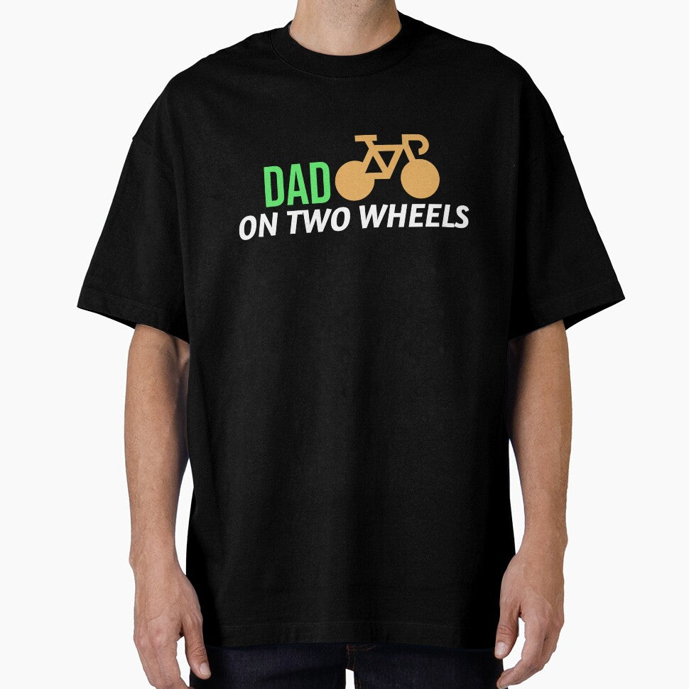 Dad On Two Wheels - Dad Cycling by GreyTee