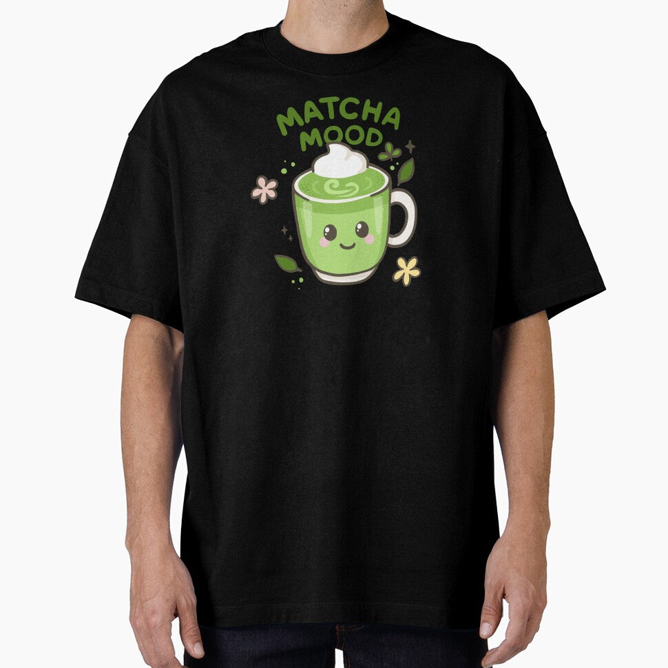 Matcha Mood – Kawaii Green Tea Cup with Cute Quote by Tattyarts