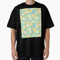 GROOVY RETRO FLOWER POWER GIRLY 70S AND 60S STYLE GREEN AND ORANGE by blomastudios