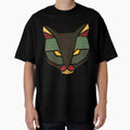 Angry angled cat- earth tones by WatTees