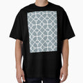 Mid-tone Blue and White Geometric Shape Pattern Pairs Graham and Brown 2022 Color of the Year Breathe - Colour Trends - Hue - Shade by ColorOfTheYears
