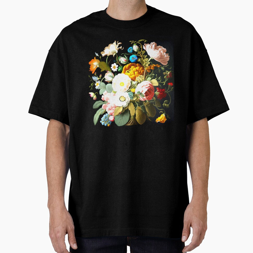 Lush bouquet of flowers in the style of Flemish old masters fashionable stylish New Look by G-M-Designs