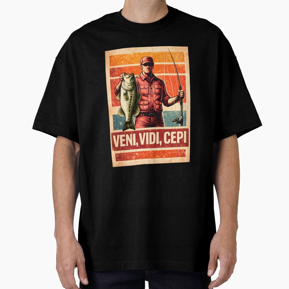 Veni Vidi Cepi – Latin Fishing Retro Design by SVALANART