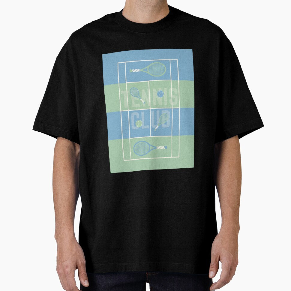 ​Vintage Preppy Tennis Club Aesthetic Illustration by HBBS DESIGNS