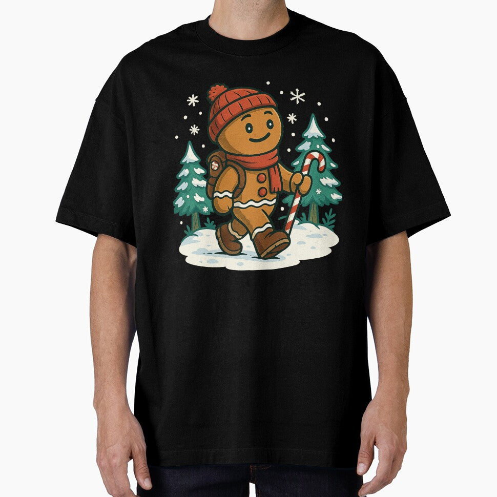 Hiking Christmas Hiker Gingerbread Man Women Kids Hiking by BlueBerry-Pengu