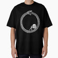 Sisyphus In An Ouroboros Snake - Unisex Philosophy T-Shirt For Existentialists by ART-KaraSikora