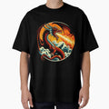 vintage Magic in Flames dragon breathing fire by Expressions-Sel