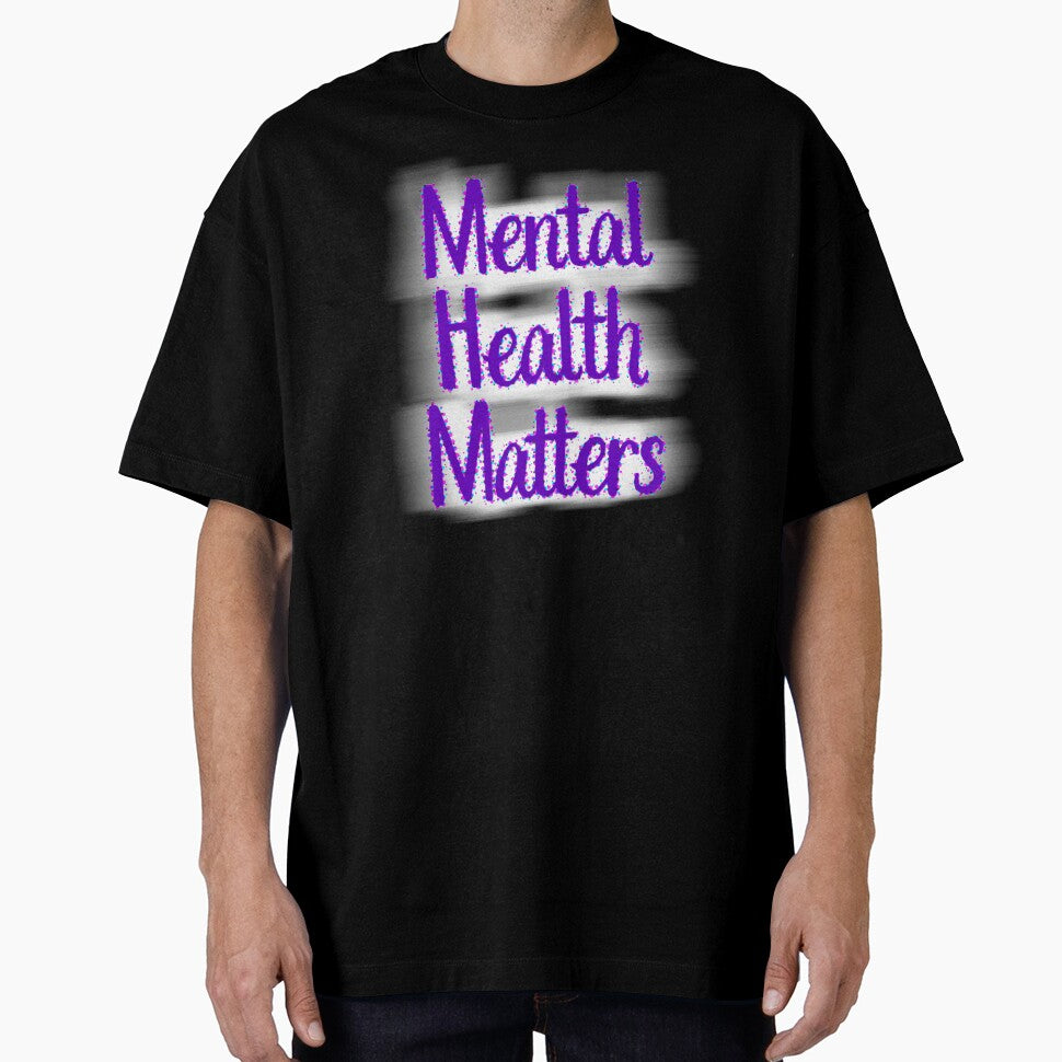 Mental Health Matters Purple Text Affirmation by CottoVerdi