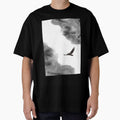 Watercolour landscape in black and white. Minimalist art bird. Abstract bedroom decor. by VDistractions