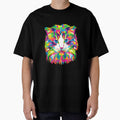 Abstract multicolored cat by Dankio