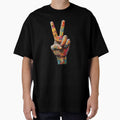 Graffiti Peace Sign Hand - Colorful Streetwear Urban Graffiti Art by gokhanuzen