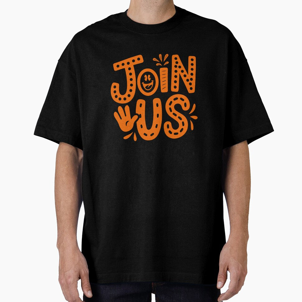 "Join Us" Groovy Hand Lettering by Khadigadesings