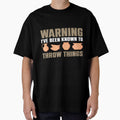 Warning I'Ve Been Known To Throw Things Pottery Ceramic by LorraineRita