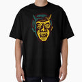 Vintage creepy, scary, horror, spooky, monster, devil face halloween by artomazo