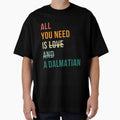 Retro all you need is love and a Dalmatian dog breed design by 29Bumblebee