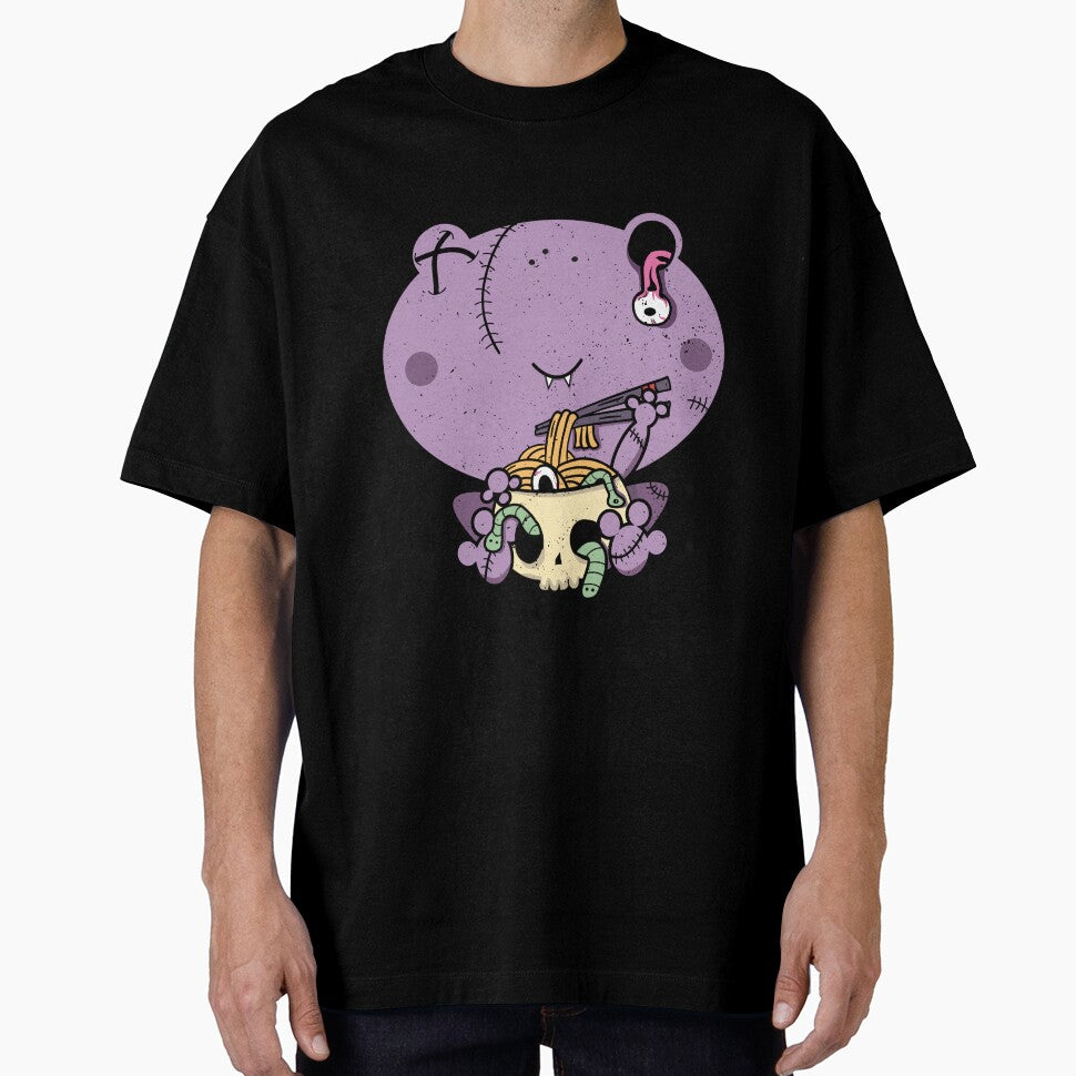 Kawaii Pastel Goth Cute Creepy Frog Eating Ramen by Designer-Girl