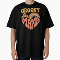 Groovy Mama, Retro Vintage Groovy Flowers and Rainbow by graphic-genie