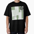 Green Sage Squares and Circles Earth Tones by CoffeeWires