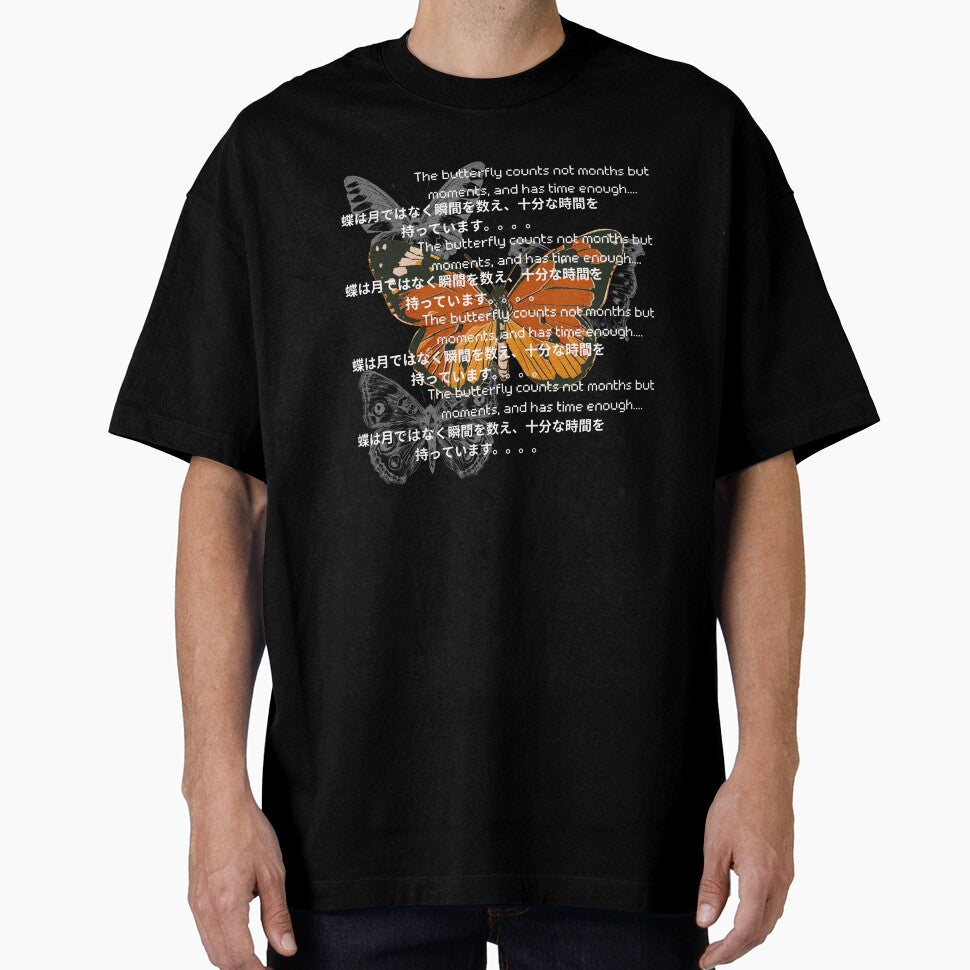 A butterfly counts not months but moments quote y2k style design by VantaTheArtist