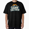 Earn the View Mountain Hiking Summit Adventure Graphic by SaDesign99