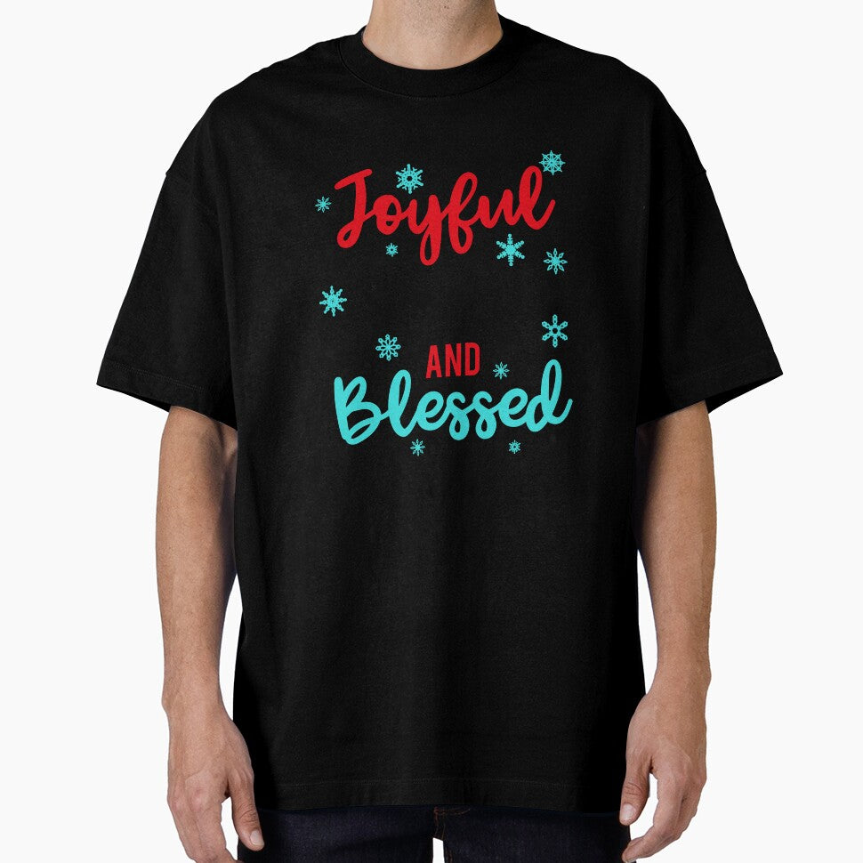 Joyful Merry and Blessed Christmas T-Shirt by AllStarMerch