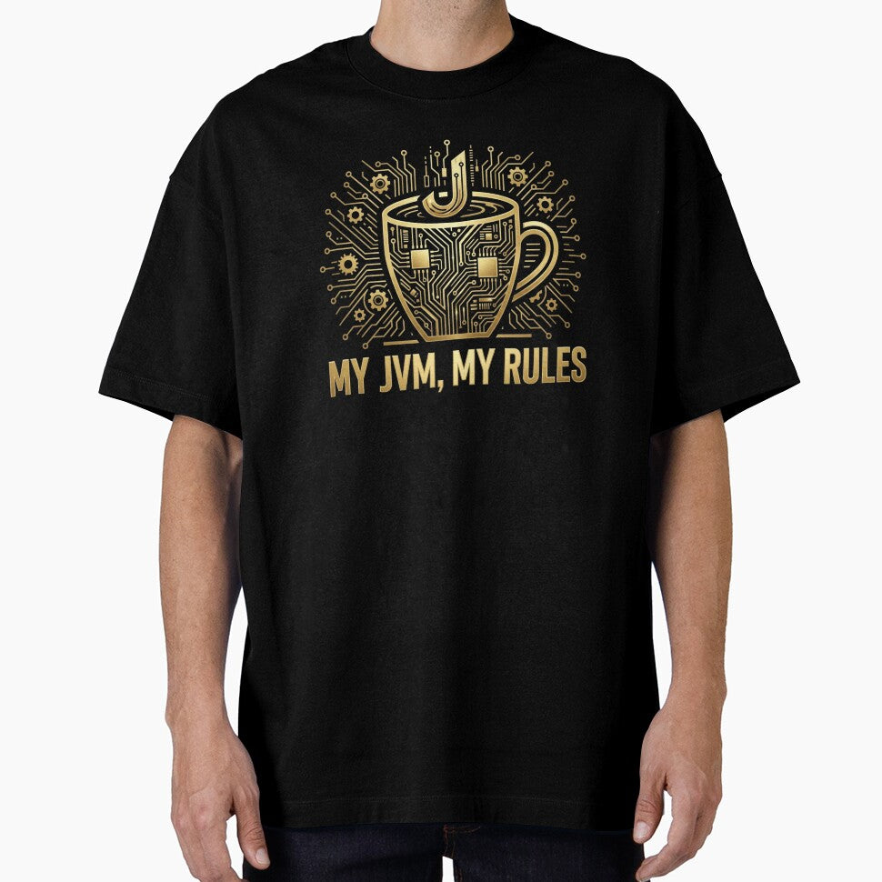 My JVM My Rules Funny Coffee Coding Graphic for Programmer by chattsuede